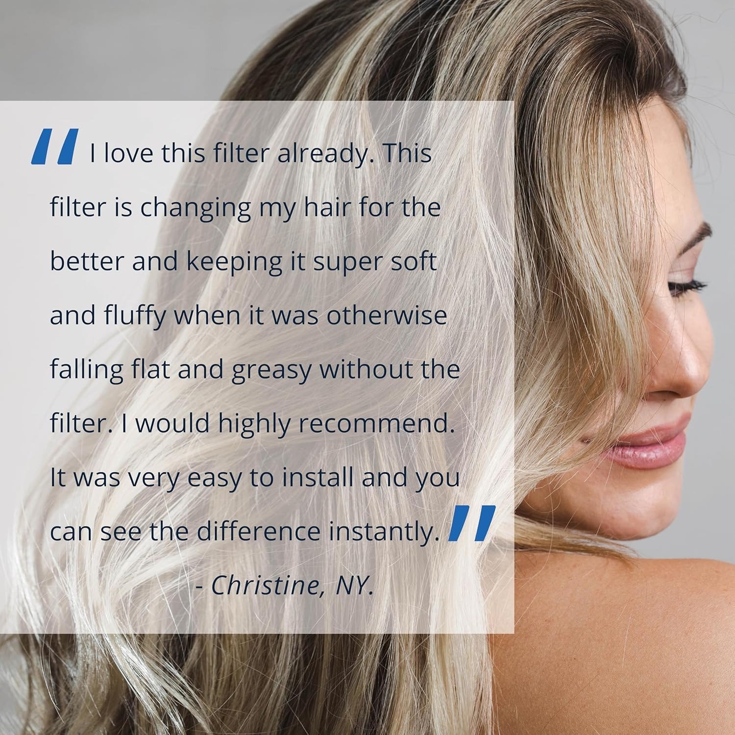 Dermatologist-Recommended Shower Filter, 90% Chlorine Reduction for Healthier Skin & Hair