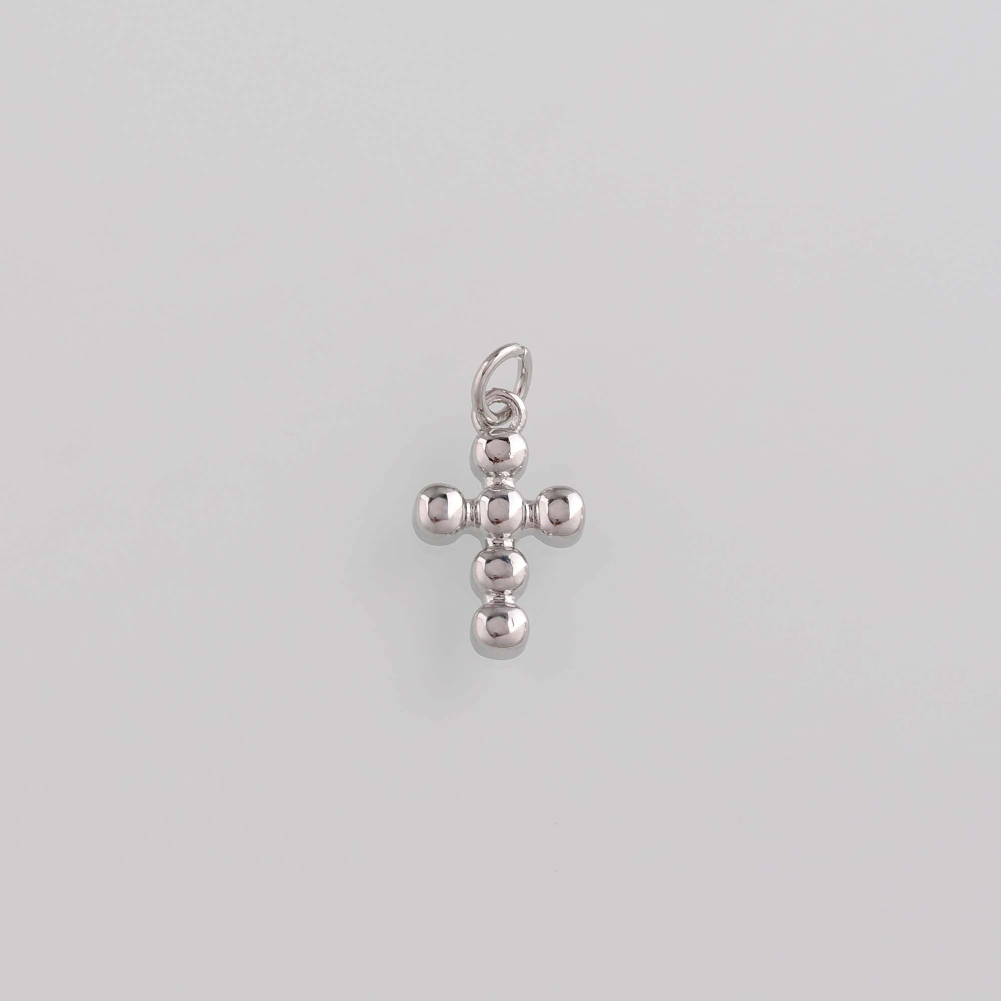 18K Gold Filled Cross Pendant,Religious Charm Earrings Necklace for DIY Jewelry Making Supply