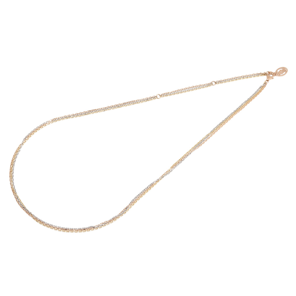 Cartier Trinity Necklace Tri-Gold