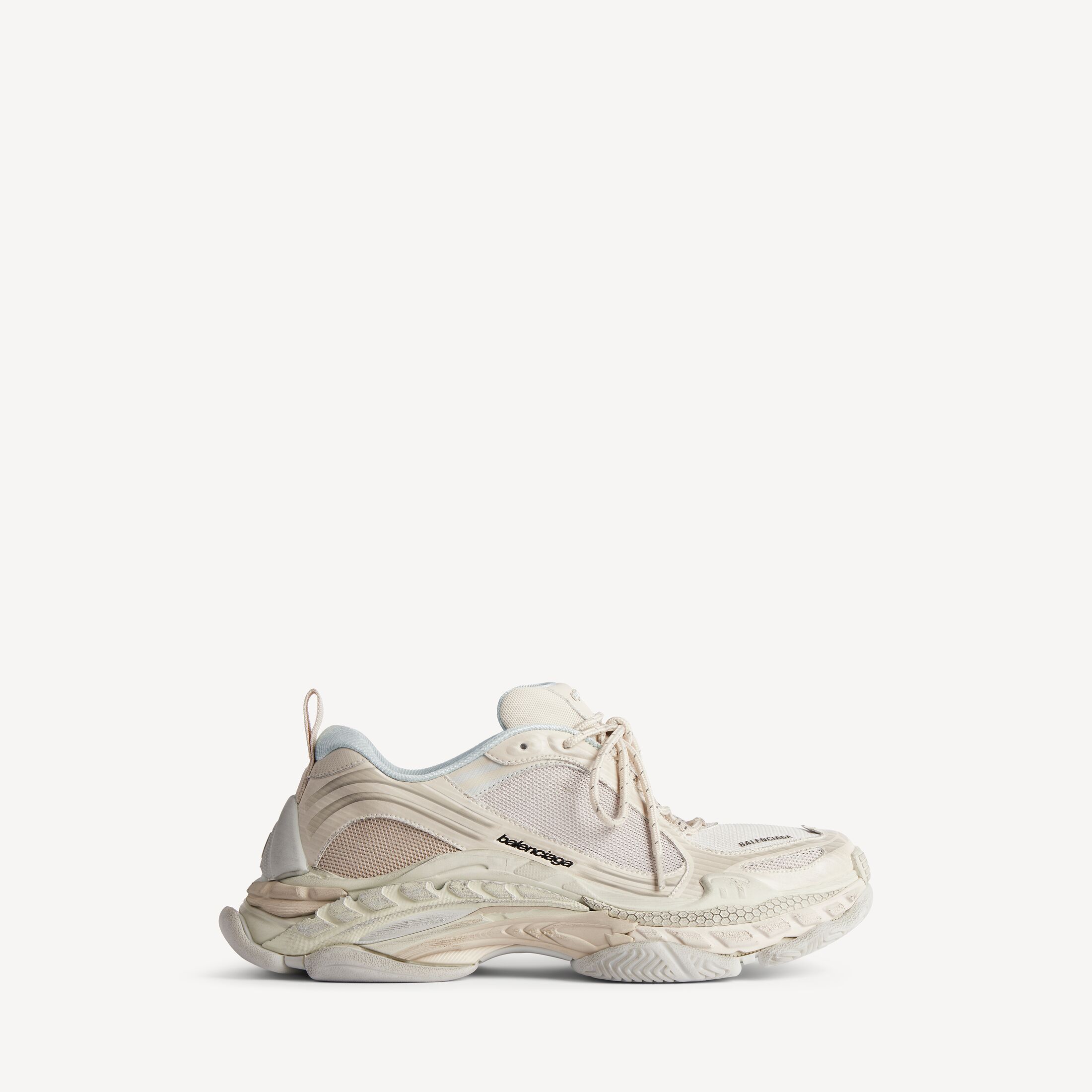 WOMEN'S TRIPLE S.2 SNEAKER IN EGGSHELL Triple S.2 Sneaker in eggshell polyurethane and polyester
