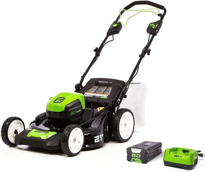 21-Inch 80V Lawn Mower, (2) 2Ah Batteries and Charger Included