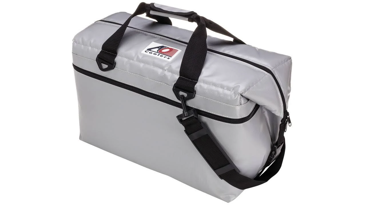 AO Coolers 36 Pack Vinyl Soft Cooler Silver
