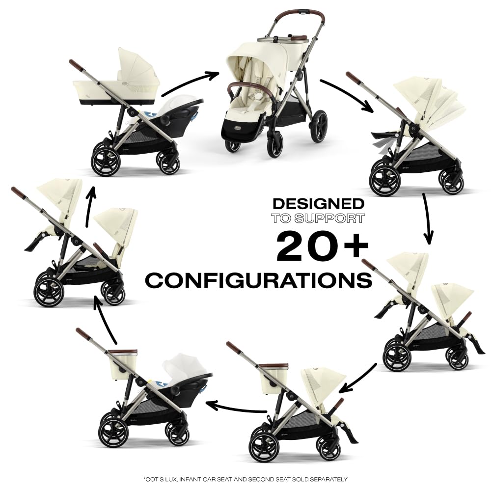 Cybex Stroller Configurations Ergonomic Near Flat
