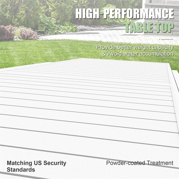 Aluminum Patio Extendable Dining Table,Adjustable Patio Dining Table