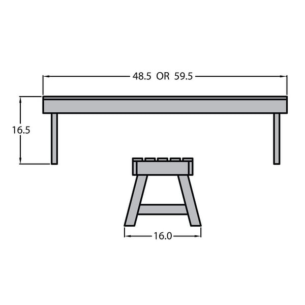 Highwood Weatherly 4foot Ecofriendly Synthetic Wood Picnic Bench