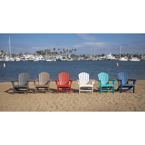 LuXeo Hampton Poly Outdoor Patio Adirondack Chair (Set of 2)