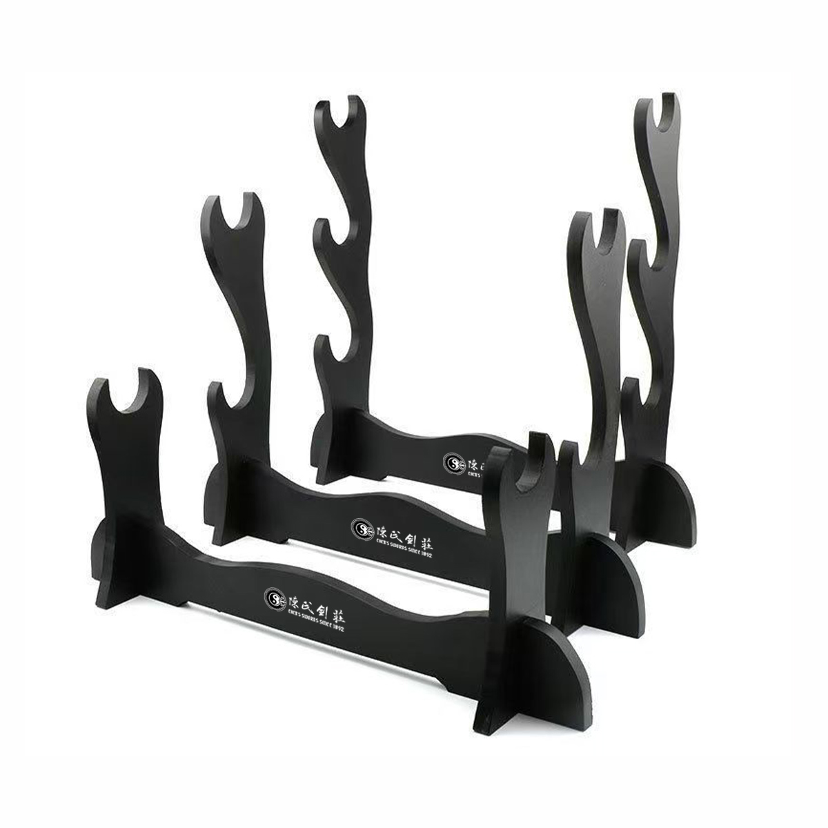Sword Stand - Wooden - Black - 1~3 Tiers - Simple Design - Spartan Blades Club - 陳氏劍莊1892