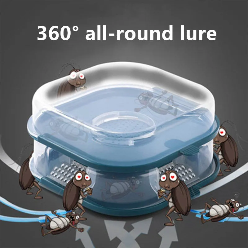 2PCS Reusable Household Cockroach Trap Box