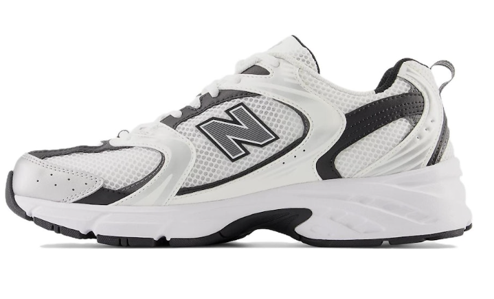 New Balance 530 White Silver Metallic MR530LB Casual Running Shoes