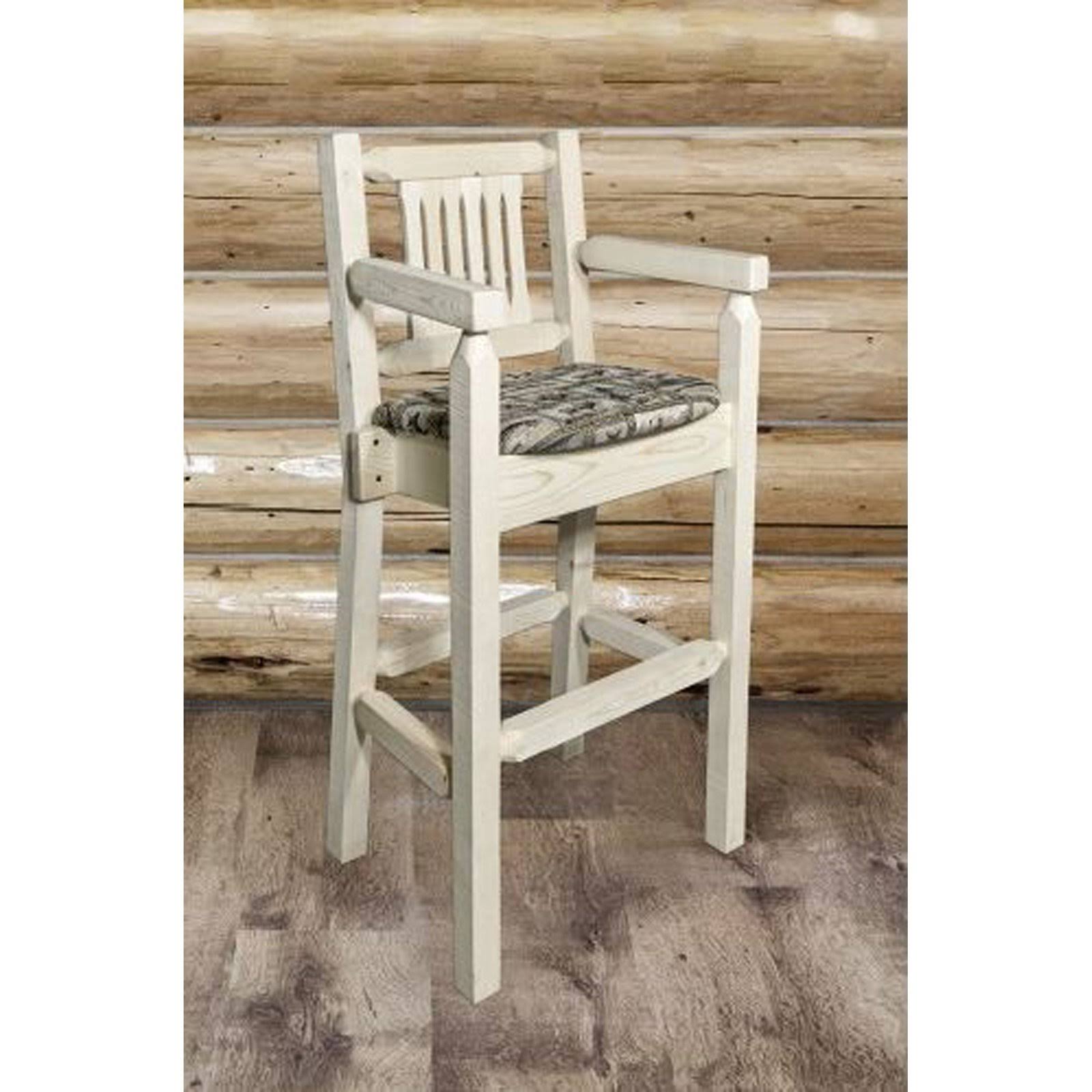 Montana Woodworks MWHCBSWCASSLWILD Homestead Captain's Barstool