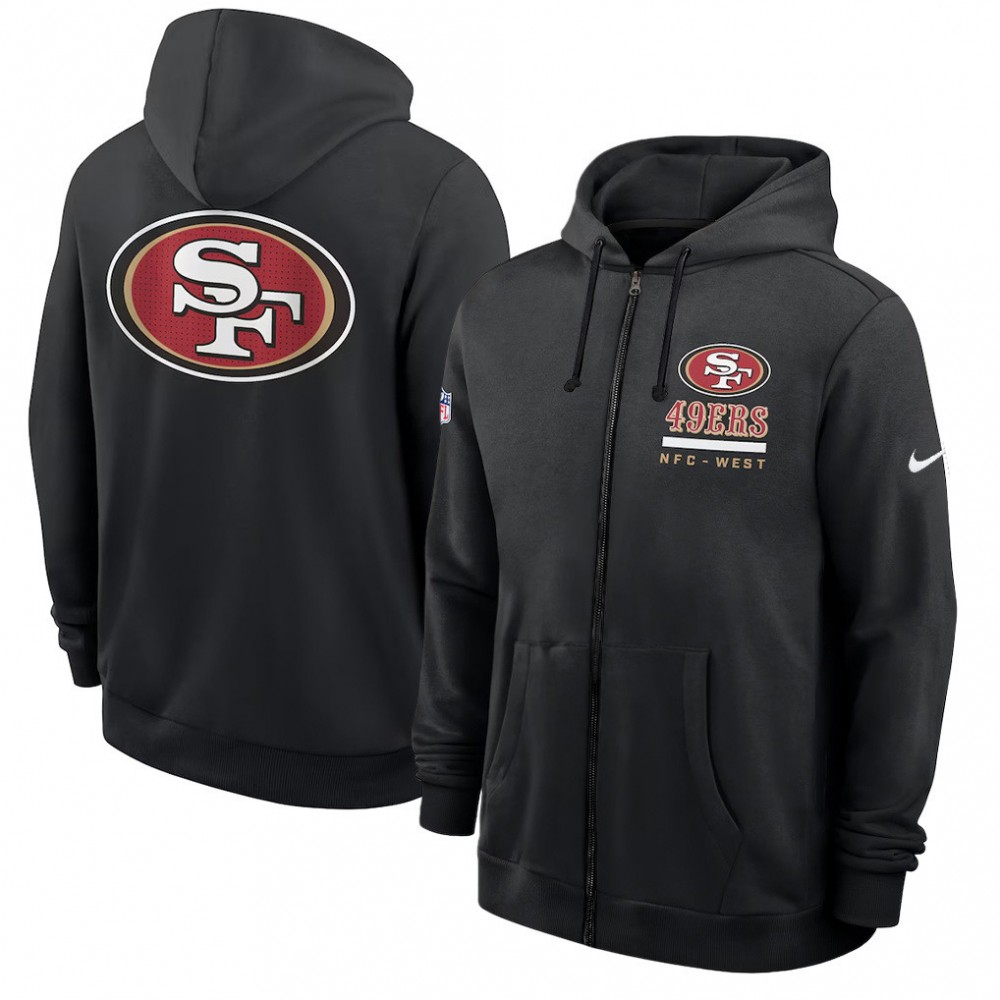 Men's San Francisco 49ers Utility Player Sideline NFL Full-Zip Hoodie