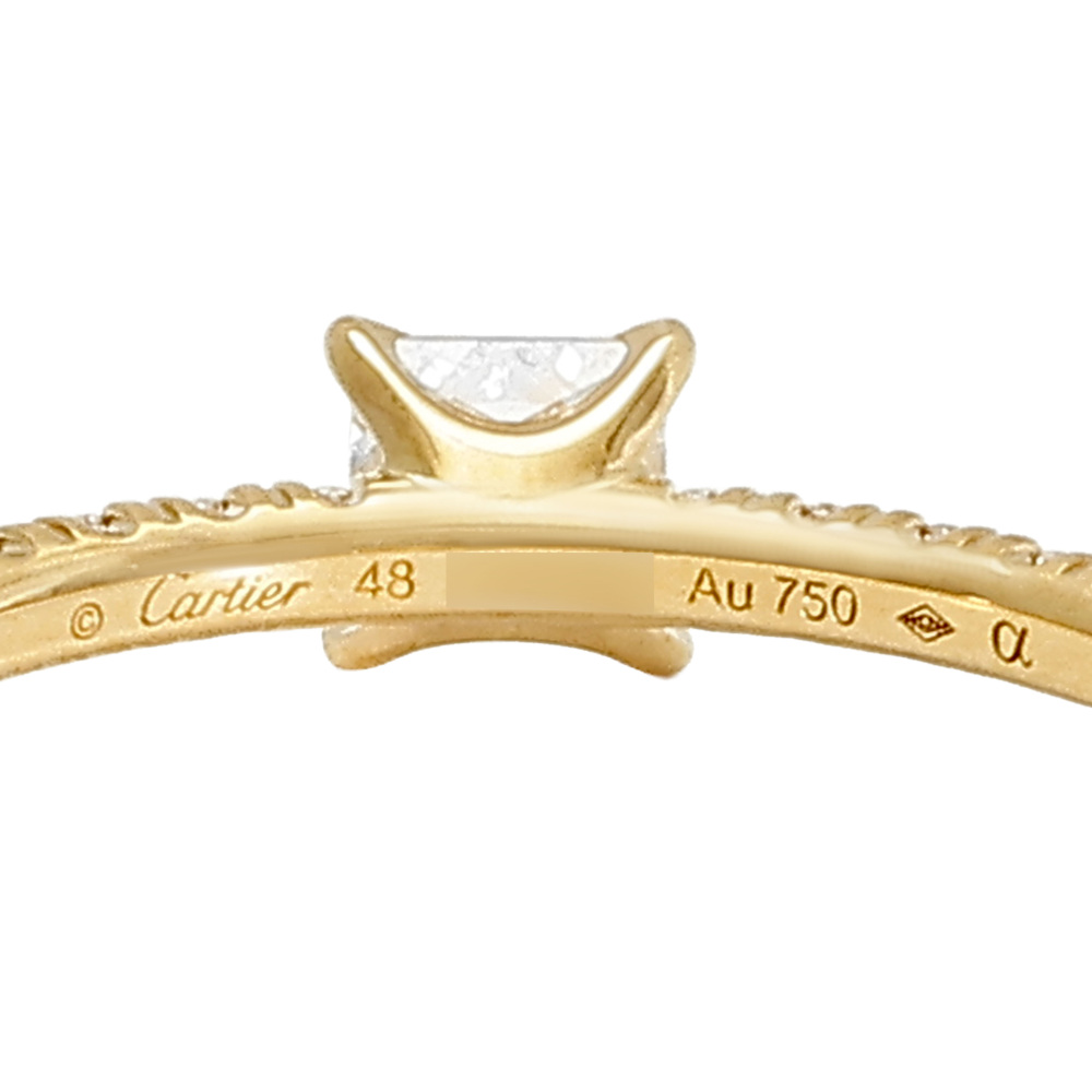 Cartier Ethancel Do Ring 18K Yellow Gold Diamond B4232900