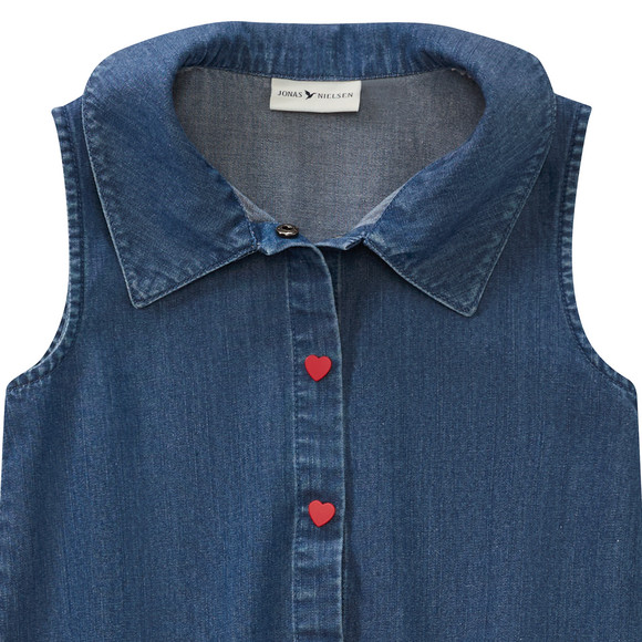 Jonas Nielsen Mädchen Top in Denim-Optik
