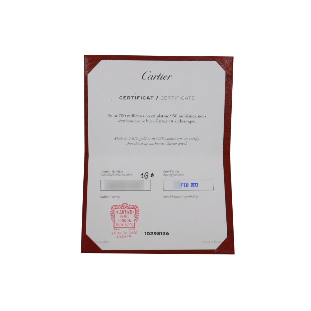 Cartier Love Bracelet 18K Rose Gold Diamond B6070200