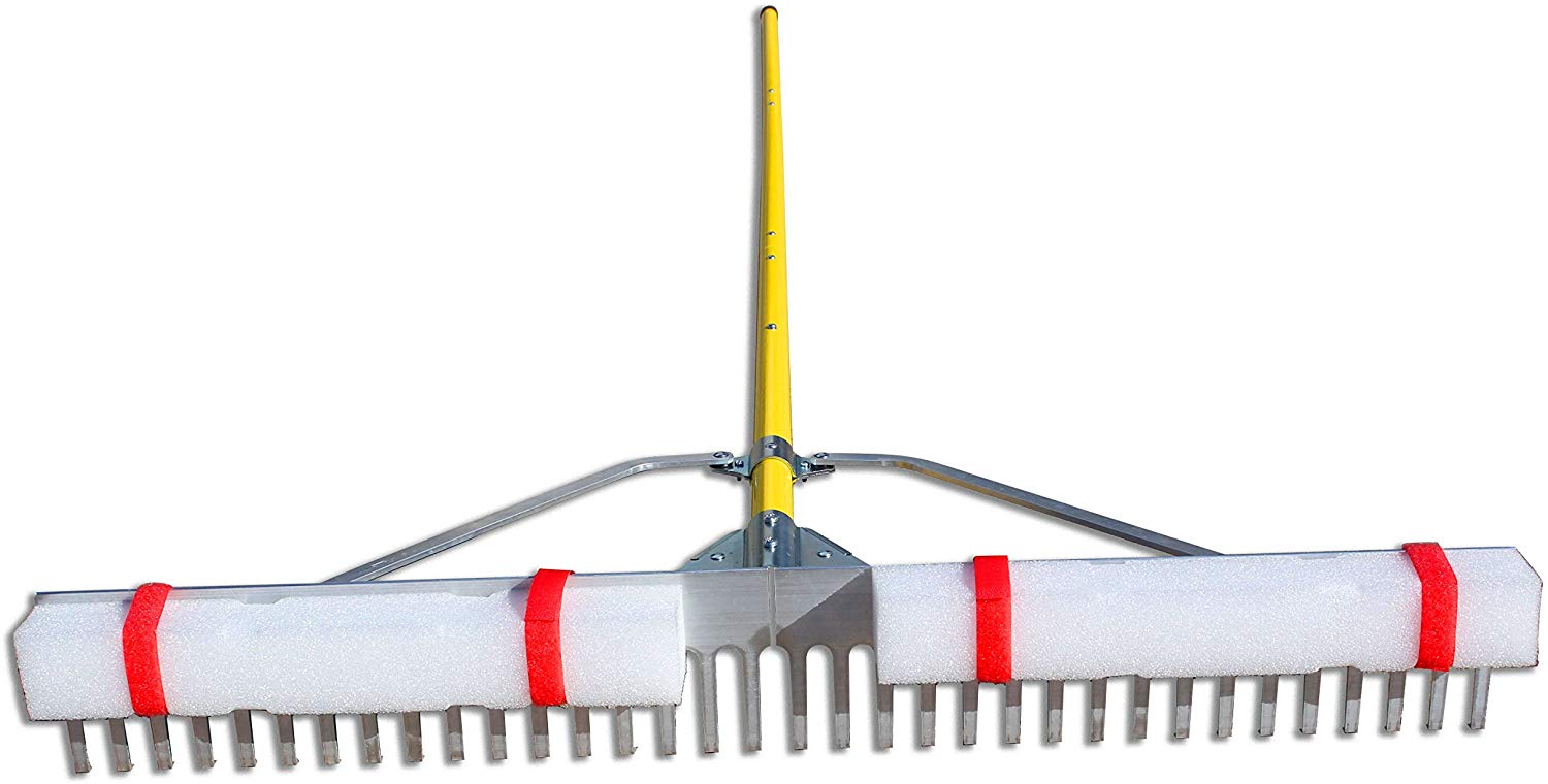 Jenlis WRZRK18 Collapsible Aluminum Lake & Landscape Weed Rake – 102 x 7 x 5 x 36 in.