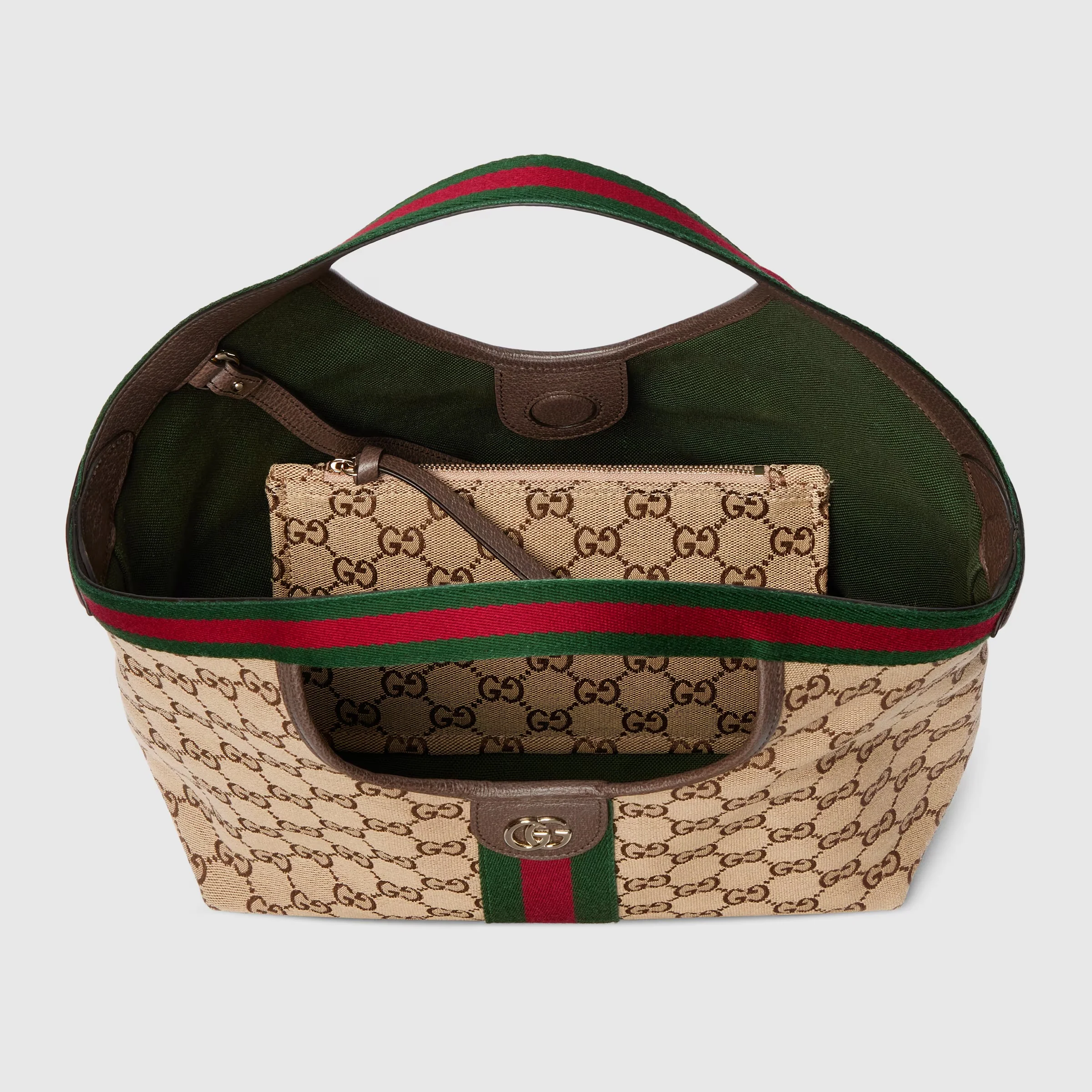 Gucci GG Canvas Giglio Small Tote Bag – Beige Brown