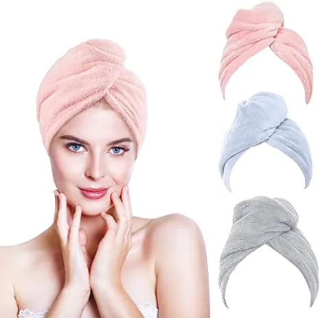 Quick Dry Hair Wrap Microfiber Towel for Women