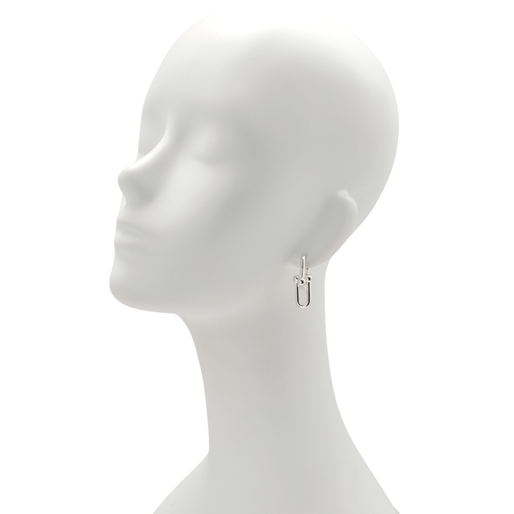 Tiffany & Co. Hardware Link Earrings Sterling Silver 68533694