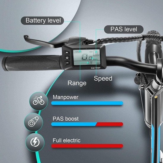 20″ 4.0 Fat Tire Electric Dirt Bikes, 20 inch 48V 500 Watt Adults Electric Bicycles Folding Ebike 12.5Ah 600Wh Battery LCD Display, Electric Beach Cuiser Snow Bike