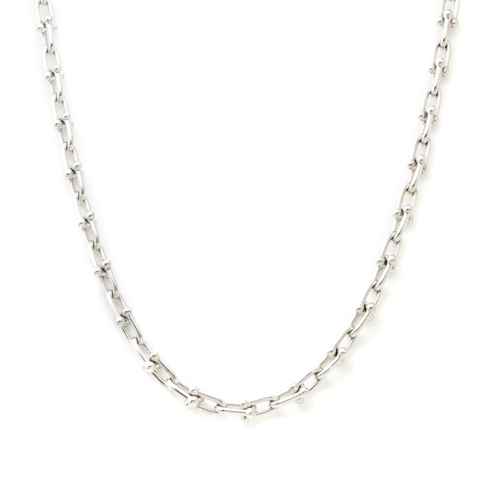 Tiffany & Co. Hardware Link Necklace Sterling Silver 60153093