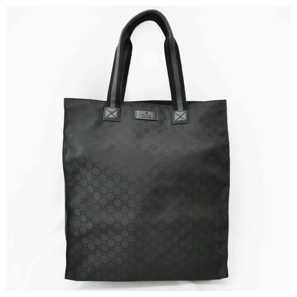 Gucci GG Guccissima Black Nylon Tall Tote Bag