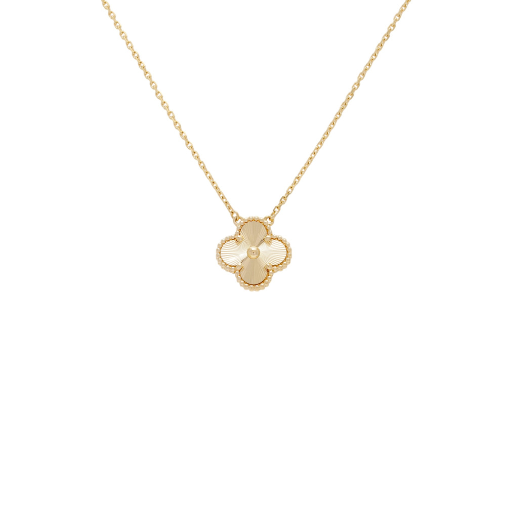 Van Cleef & Arpels Vintage Alhambra Necklace 18K Yellow Gold VCARP4KL00