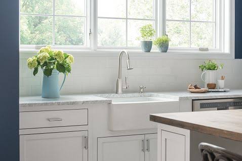 Moen Wellsley One Handle Stainless Steel Pulldown Kitchen Faucet