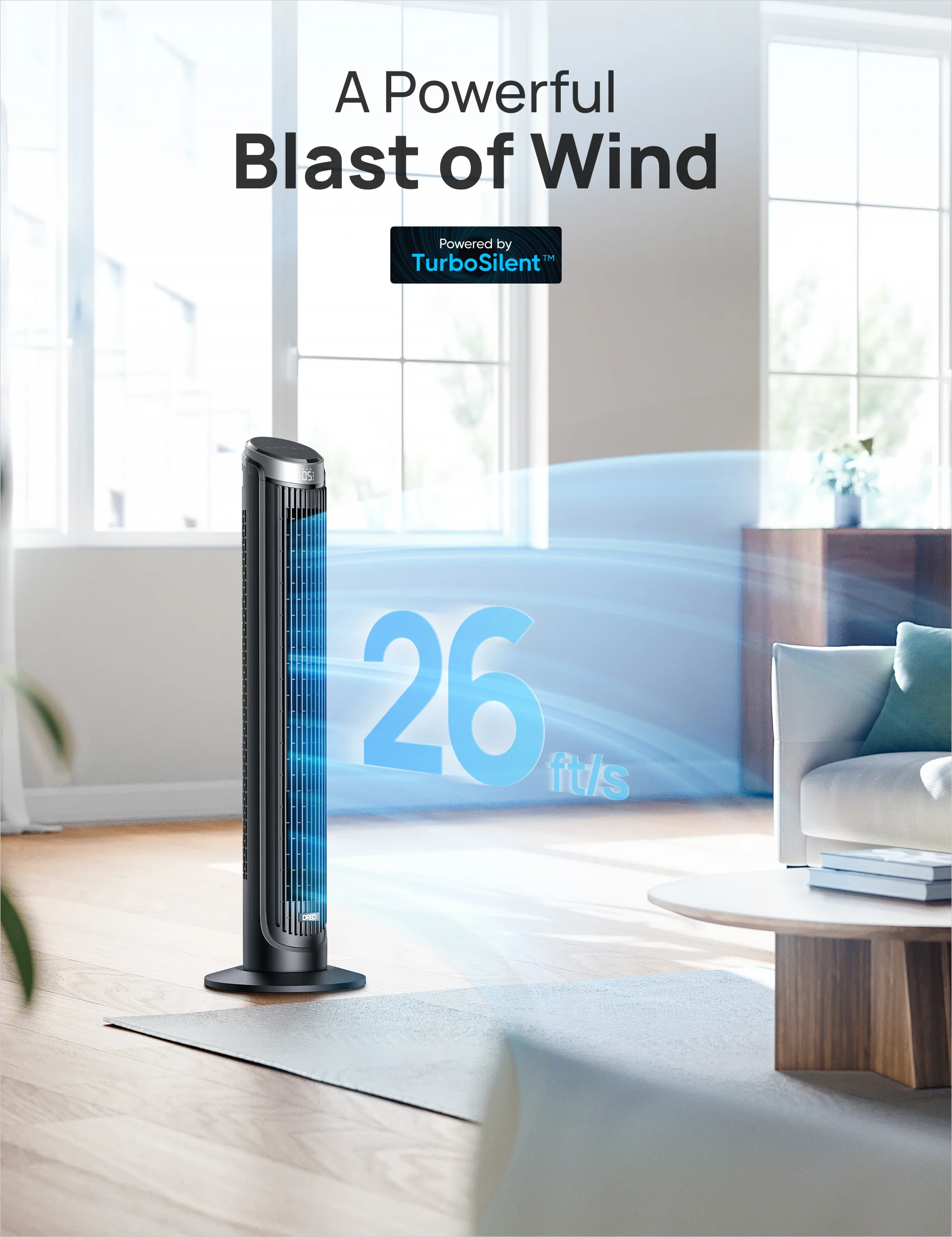 Smart Tower Fan Cruiser Pro T3S 26ft/s