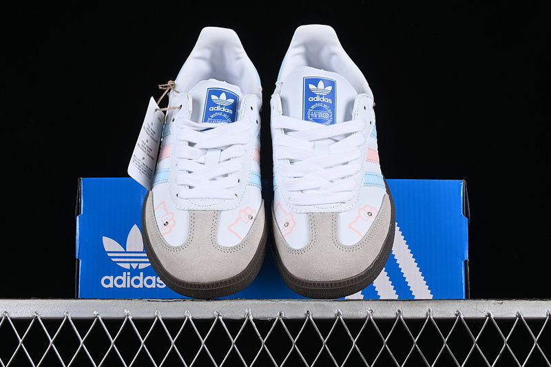 Adidas Samba Og White/Pink/Blue IG0024
