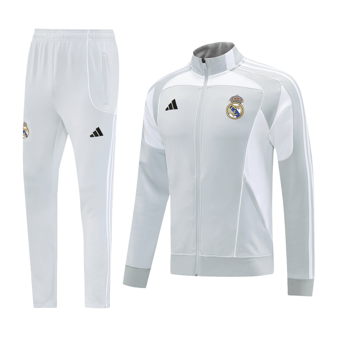 Real Madrid Jacket Tracksuit 2025/26 Gray