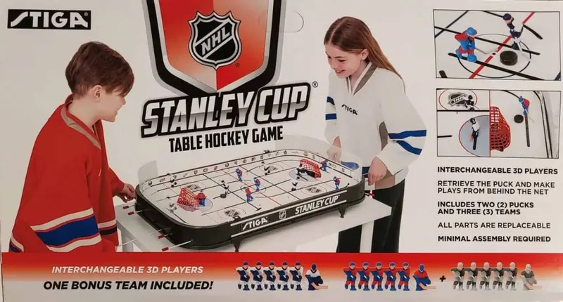STIGA NHL Stanley Cup Table Hockey Game – Officially Licensed, 3D Players & Scale Replica Rink