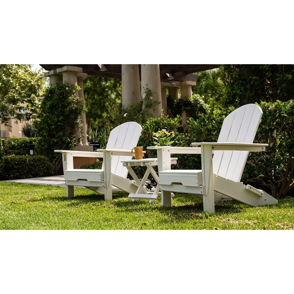 All Weather Folding Adirondack Chair,HDPE Recyclable Plastic