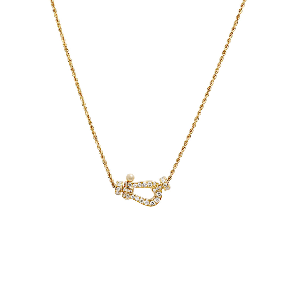 FRED Force 10 Necklace 18K Yellow Gold Diamond 7B0233