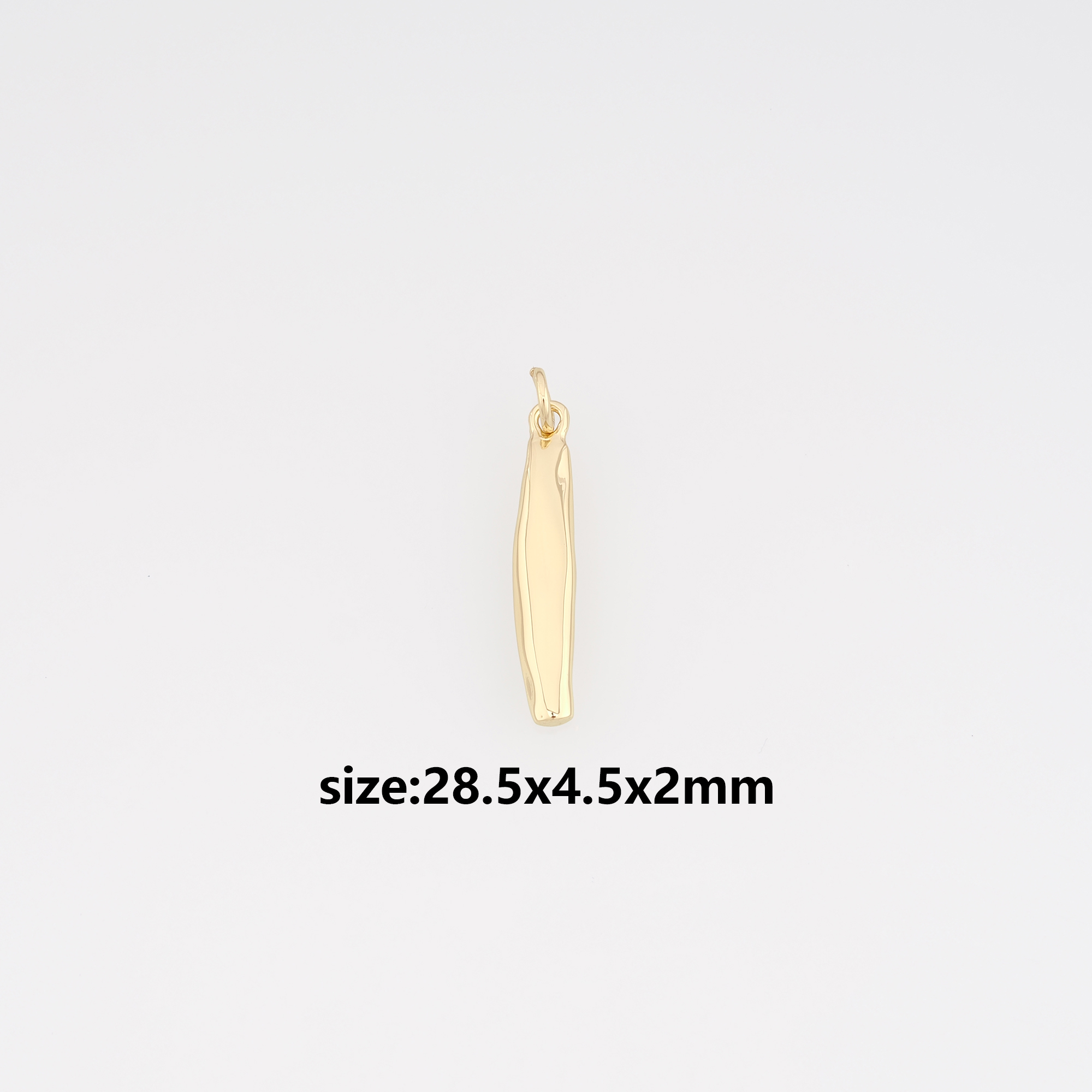 18K Gold Filled Geometric Pendant,Geometric Charm Earrings Necklace for DIY Jewelry Making Supply