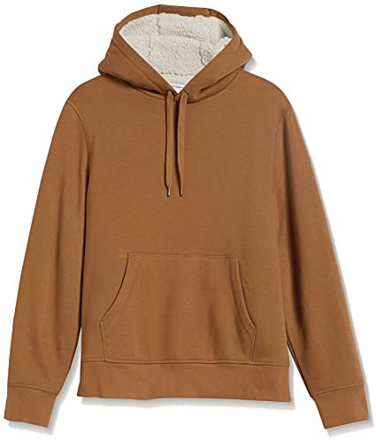 Men's Sherpa-Lined Pullover Hoodie Sweatshirt