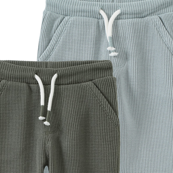 Topomini Pure Collection 2 Baby Jogginghosen aus Waffel-Piqué