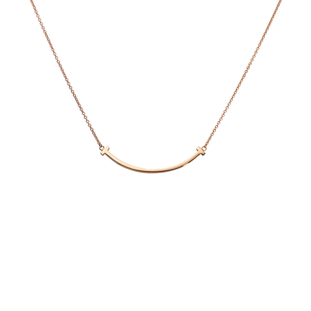 Tiffany & Co. Tiffany T Smile Necklace 18K Rose Gold 60011678