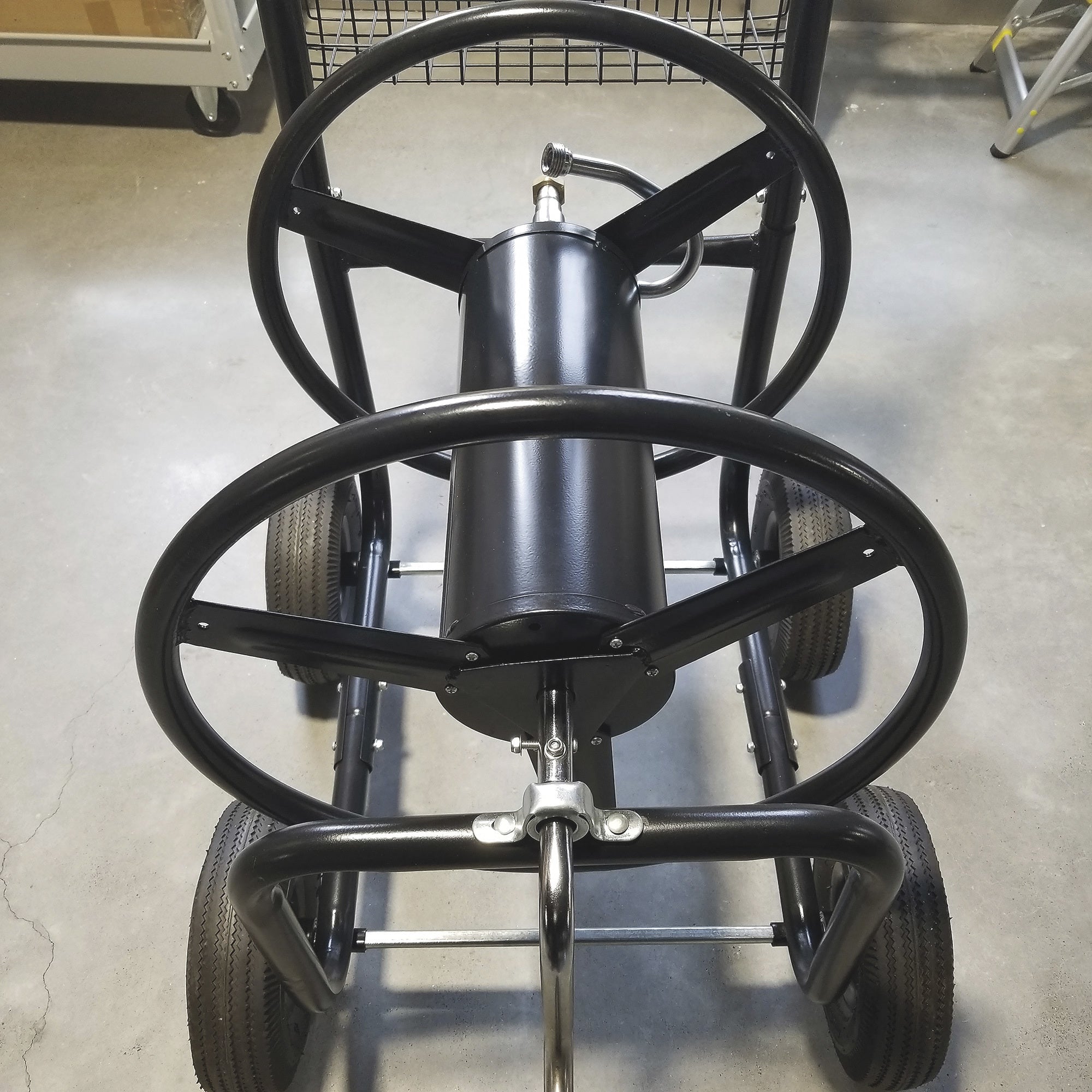 Ironton Garden Hose Reel Cart – Holds 5/8in. x 300ft. Hose