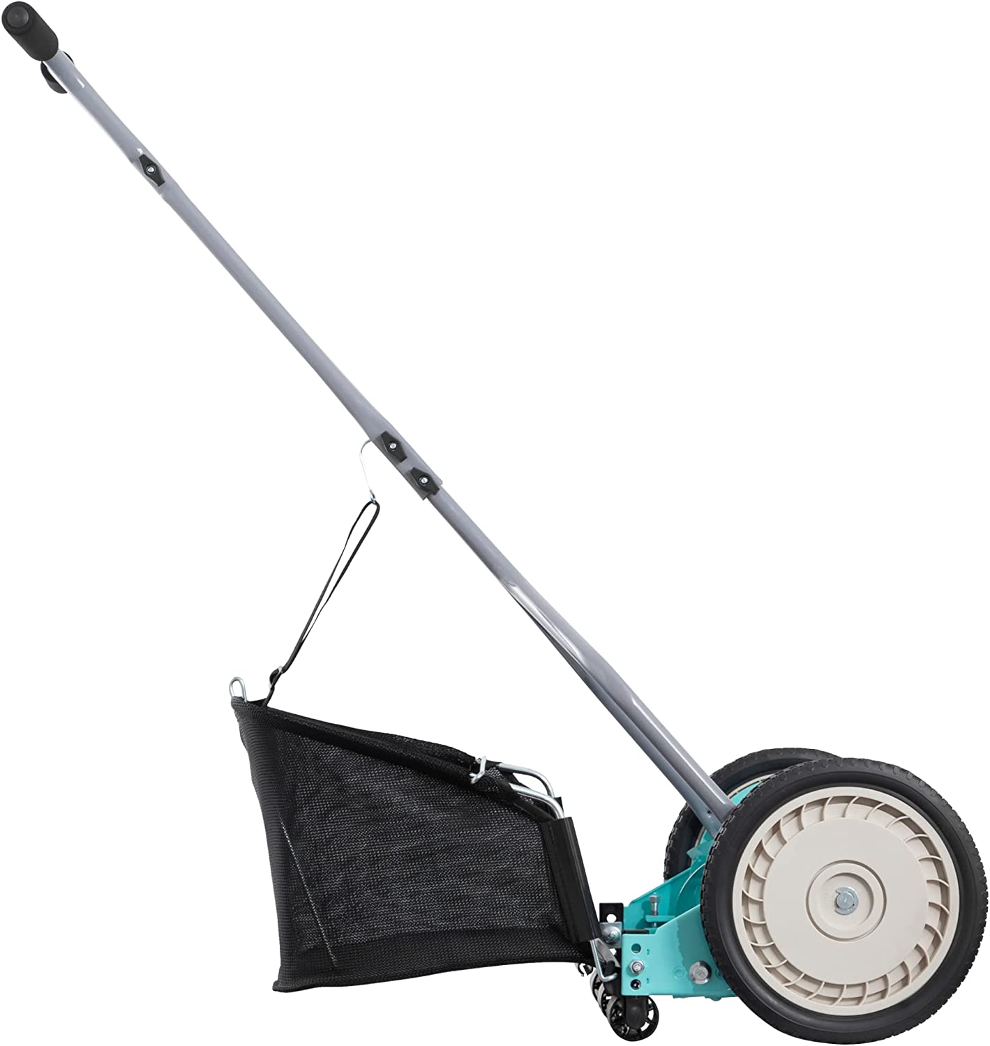 American Lawn Mower Company 1304-14GC 14-Inch 5-Blade Push Reel Lawn Mower with Grass Catcher, Mint