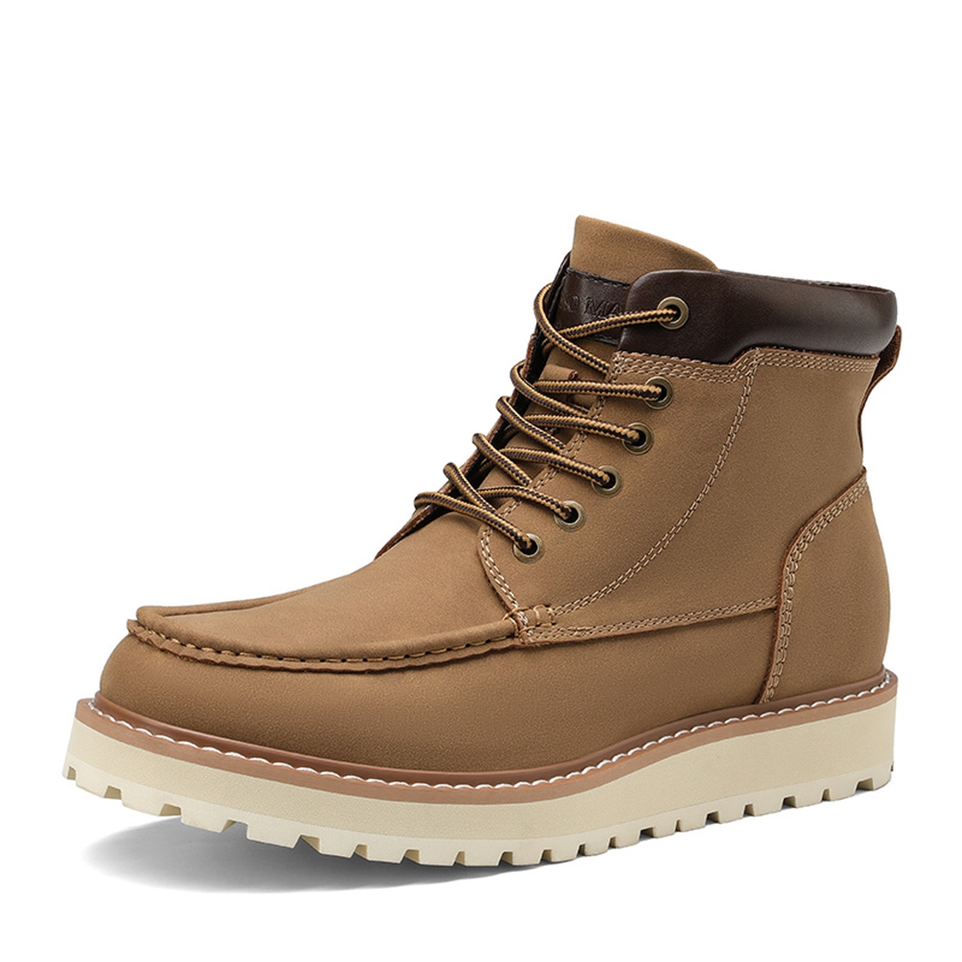 Men's Moc Toe Leather Fashion Boots