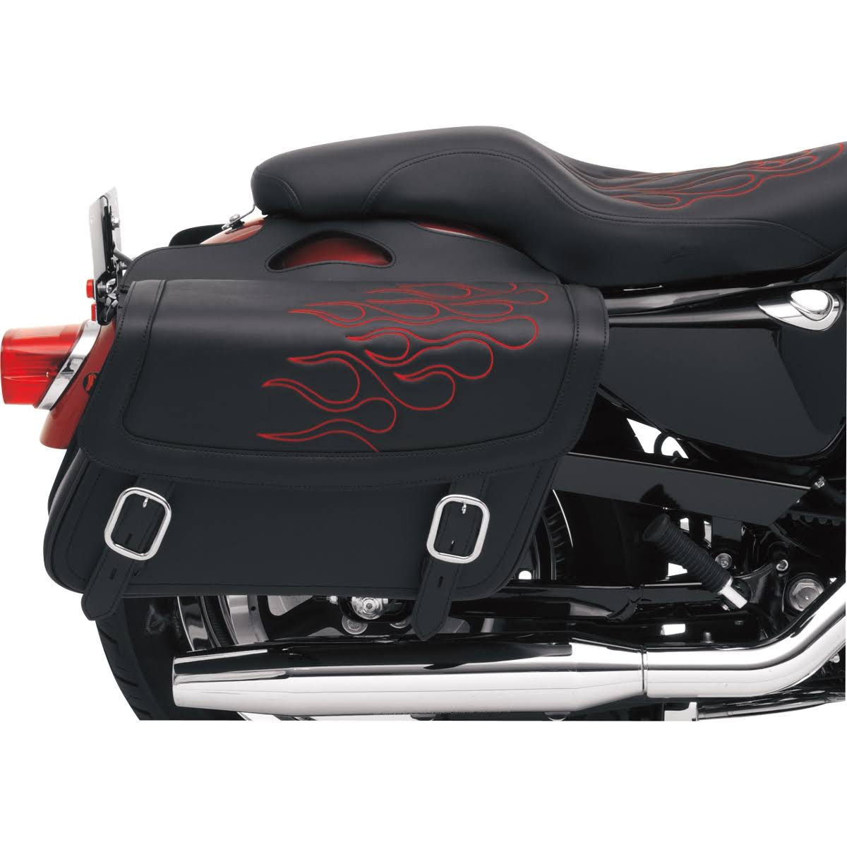 Saddlemen Highwayman Tattoo Saddlebags - Medium/Black