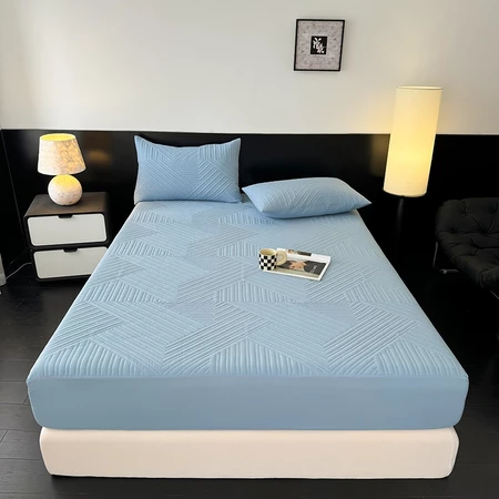 Queen Mattress Protector BedSheet Queen/King/Sing Size Fitted Waterproof Non-Slip Bedsheet Ready Stock