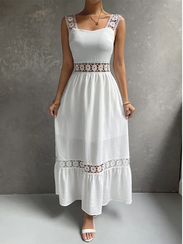 Hollow Out Beach Boho Maxi DressClistos