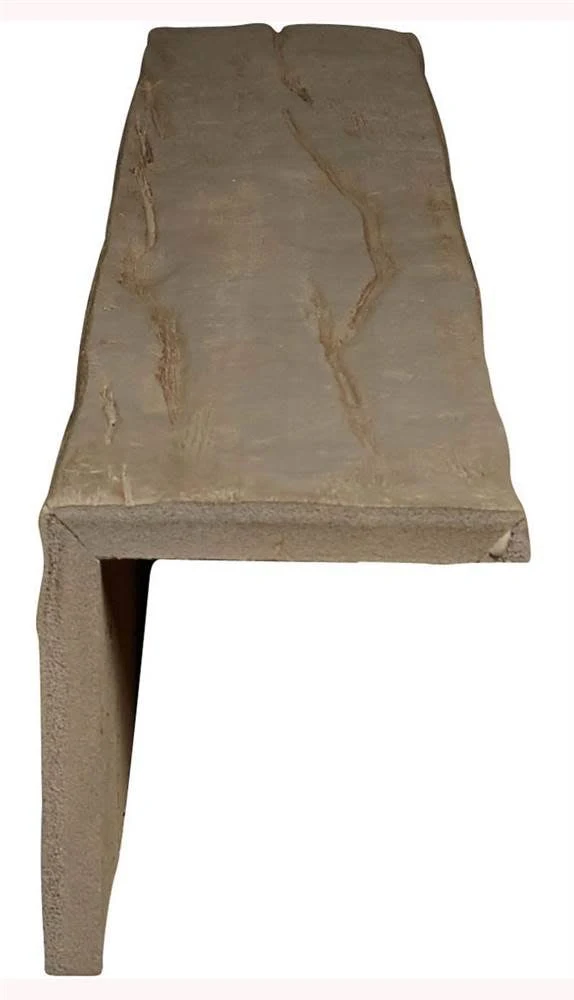 Ekena Millwork BMRW2C0040X040X120HD 4x22W x 4x22H x 10&L 2-Sided (L-beam) Riverwood Endurathane Faux Wood Ceiling Beam, Natural
