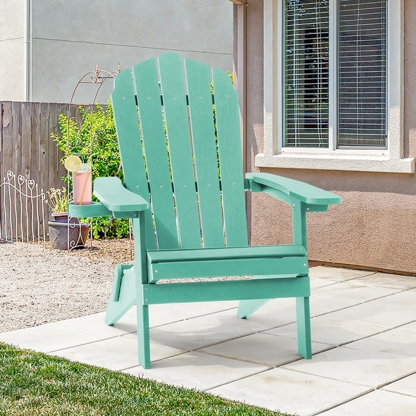 AOOLIMICS Patio Folding Adirondack Chairs Fire Pit Chair