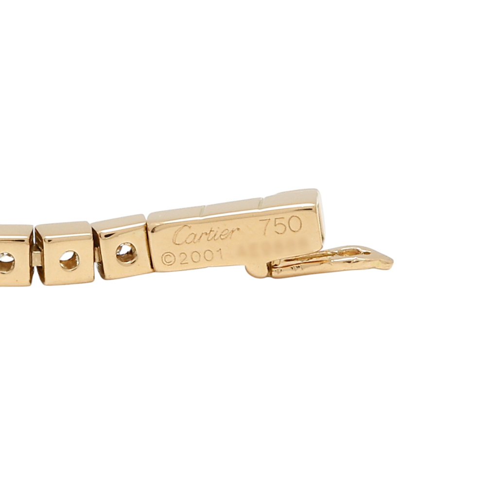 Cartier Laniere Full Diamond Bracelet 18K Yellow Gold B6015102