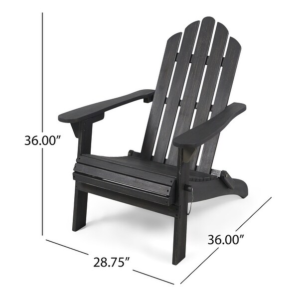 Hollywood Foldable Acacia Adirondack Chair by Christopher Knight Home