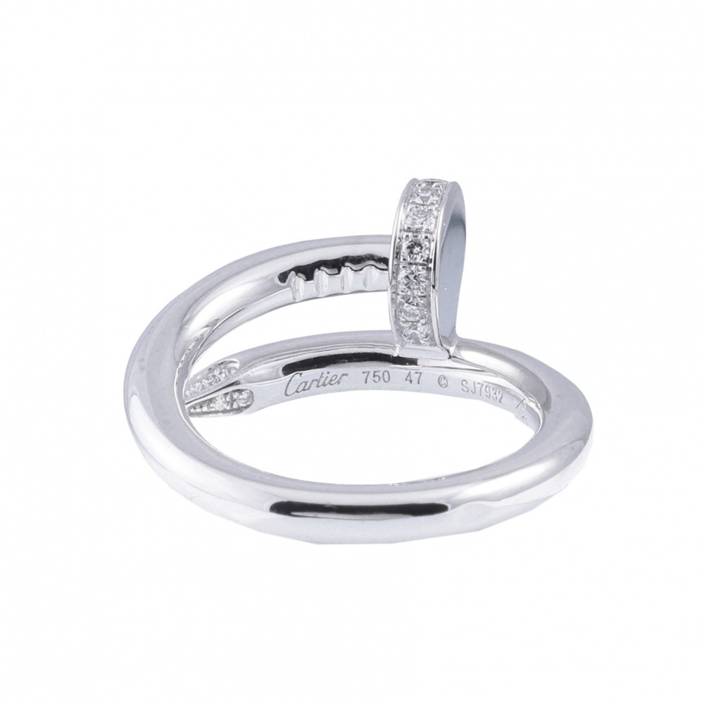 Cartier Juste un Clou Ring 18K White Gold Diamond B4092700