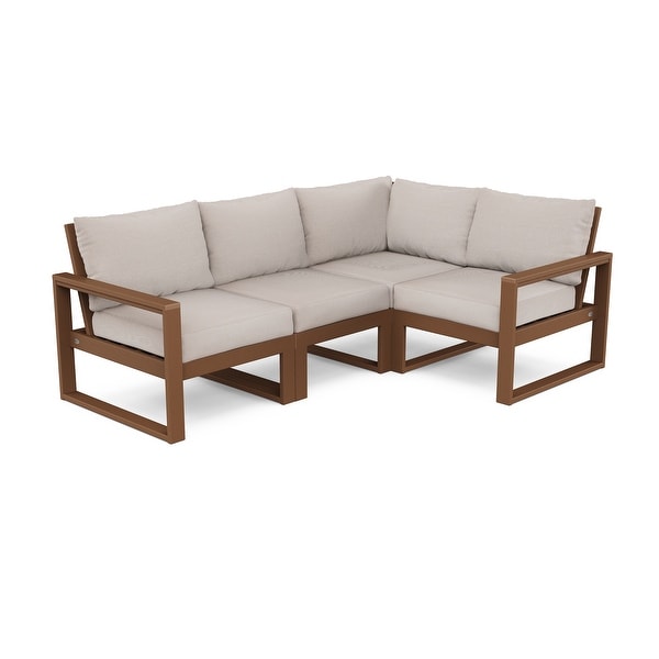 POLYWOOD EDGE 4Piece Modular Deep Seating Set