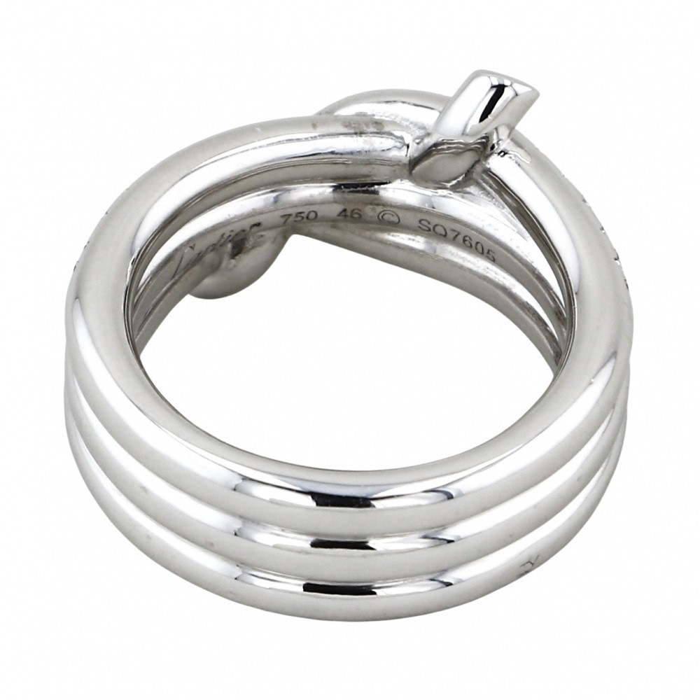 Cartier Entrerace Triple Diamond Ring 18K White Gold